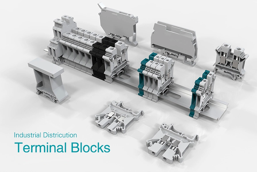 50mm2 Right Angle Terminal Block Phoenix UK50 Industrial Distribution Jut1-50t