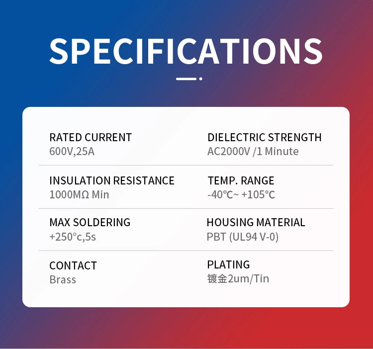 Sample Customization Terminal Block a Wide Range of Types to Suit Different Needs and Applications Cable Terminal Block Connector