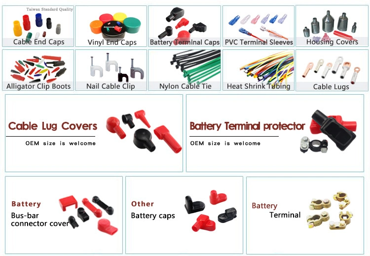 Plastic Soft PVC Vinyl Lugs and Ring Terminal Boots Covers