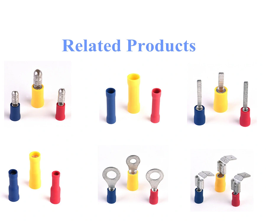 Spade Terminal Fork Sv Block Plastic Insulated Cold End Terminal Crimp Wire Connectors