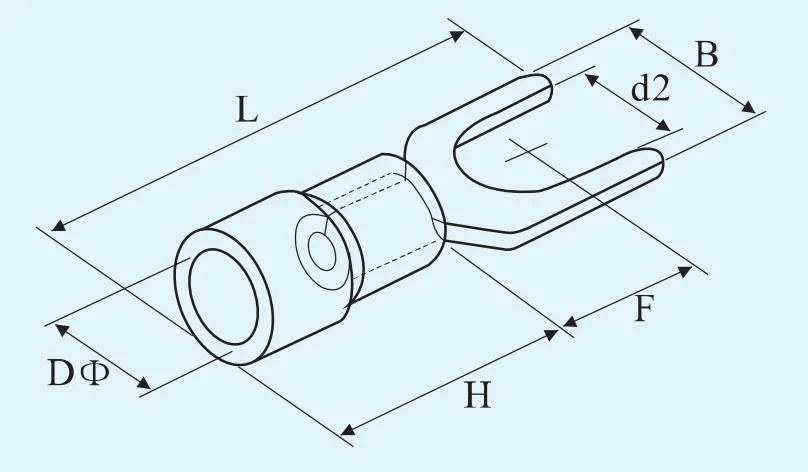 Tu-Jtk Furcate Cable Wire Connector Furcate Pre-Insulating Fork Spade Wire Crimp Terminals