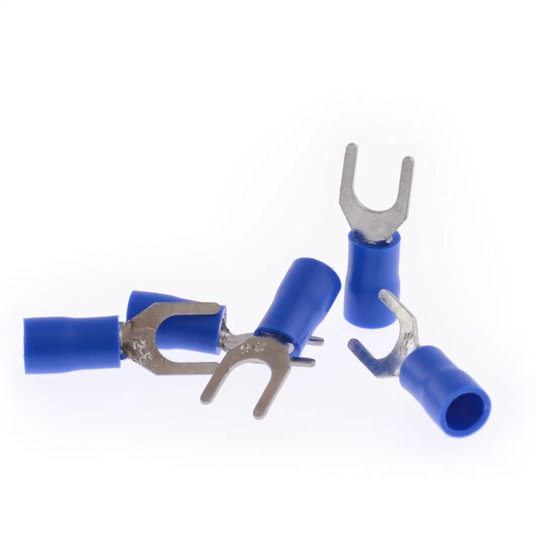 Four Color Plating Tin Insulated Spade Fork Cable Lug Terminal Connector Crimp Terminals