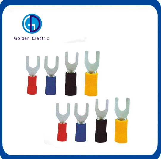 Spade Terminal Fork Sv Block Plastic Solder Sleeve Insulated Cold End Terminal Crimp Wire Connectors