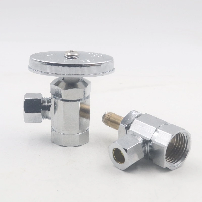 China Manufacture Brass Toilet Zinc Angle Valve ABS Handle NPT Thread