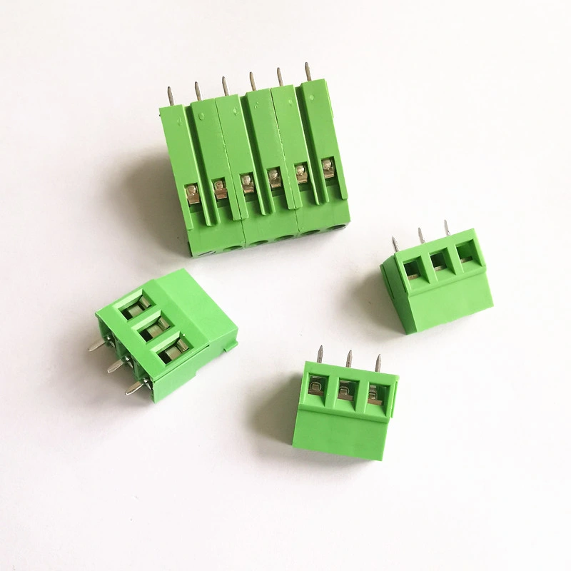 3.5mm 5 Pin/Way Green Pluggable Type Screw Terminal Block Connector