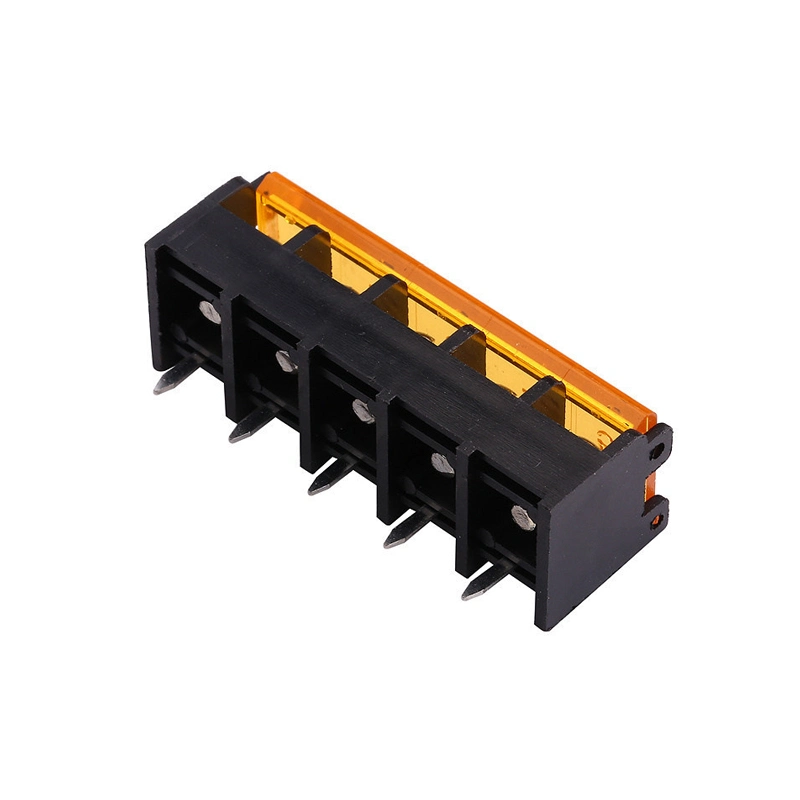 High Quality 9.5mm Pitch Strip Connector for Power Electric PCB Solderable Screw Type 9.5mm Barrier Terminal Block with Cover