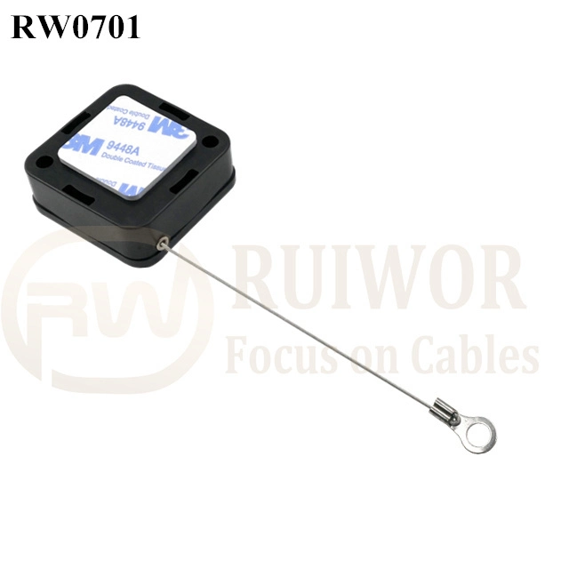 RW0701 Square Retractable Cable Plus Ring Terminal Inner Hole 3mm 4mm 5mm for Option