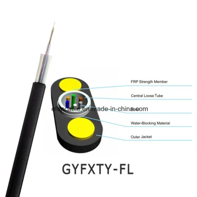 Round Structure Non-Metal Aerial Installing Cable Optical Fiber