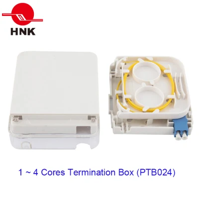  1 Ports Fiber Optic Cable Termination Box with Transparent Cover