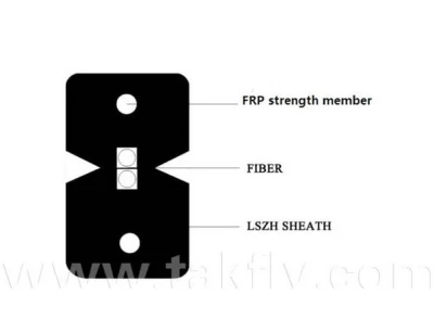  FTTH FTTX Fiber Optic Drop Cable 1 Core G657