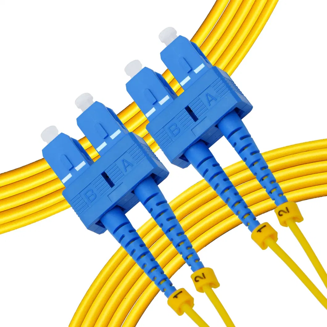 High Quality Simplex Jumper G652D/G657A Sc APC to Sc APC 2mm 3mm PVC/LSZH Fiber Optic Patch Cord