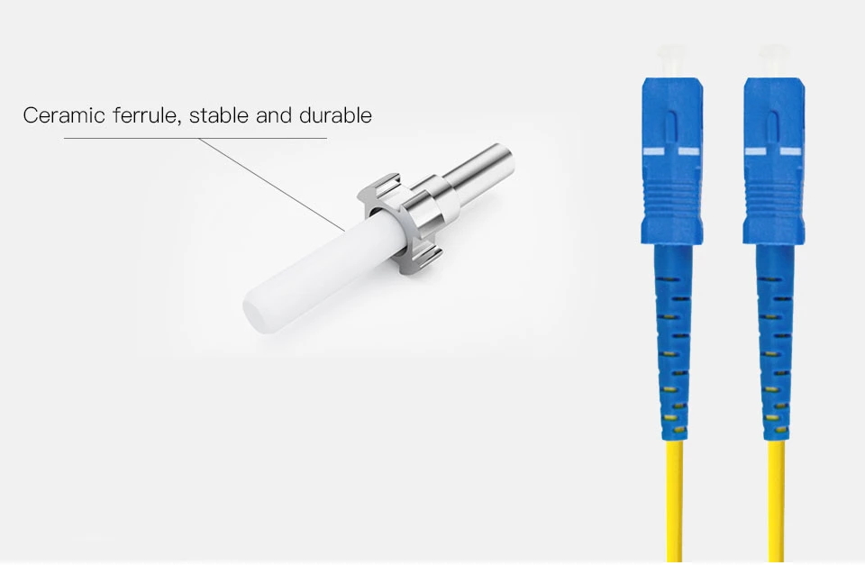 FTTH Fiber Optic Sm Om3 Om4 Simplex Patch Leads with Sc APC Upc Connector