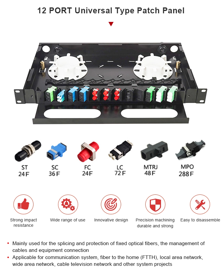 Shenzhen 24 Years Fiber Optic Terminal Equipment OEM Factory Supply Distribution Frame ODF Termination Box