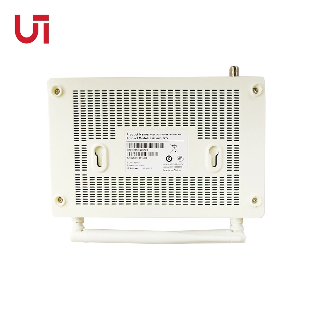 High Quality 4ge 2pots WiFi+CATV Gpon ONU for FTTH FTTB FTTX Network Gp4438