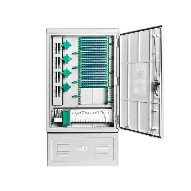 SMC or Metal Material Fiber Cabinet Outdoor Floor Type Fiber Optic Cross Connect Cabinet