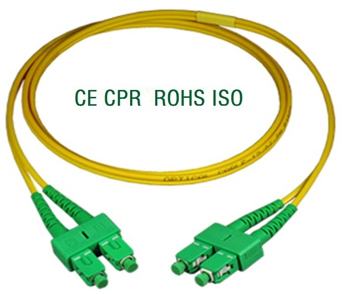 SC/PC Single Mode Duplex Waterproof Fiber Optical Patch Cord