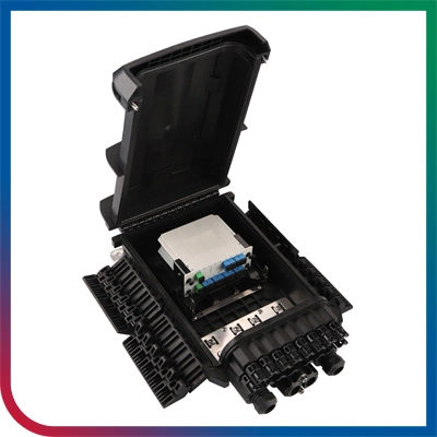 Outdoor Waterproof Wall Mount ABS/PC Material 16core 24core Termination Box with PLC Splitter Fibre Optic Terminal Box