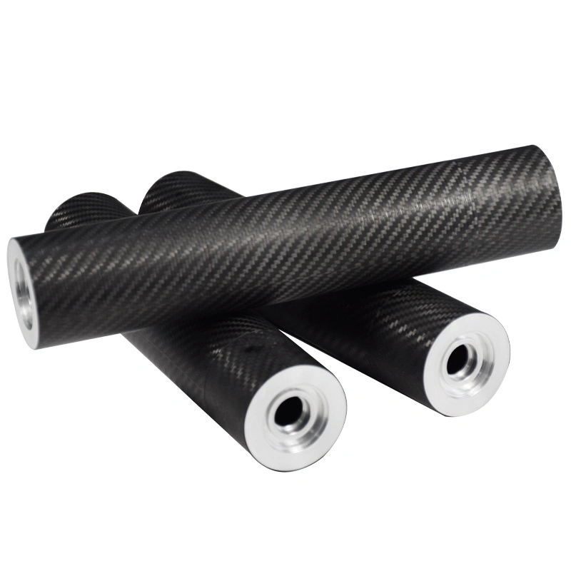 Strength 3K Screwed Thread Carbon Fiber Roller /Carbon Fiber Tube /Carbon Fiber Tube Connectors