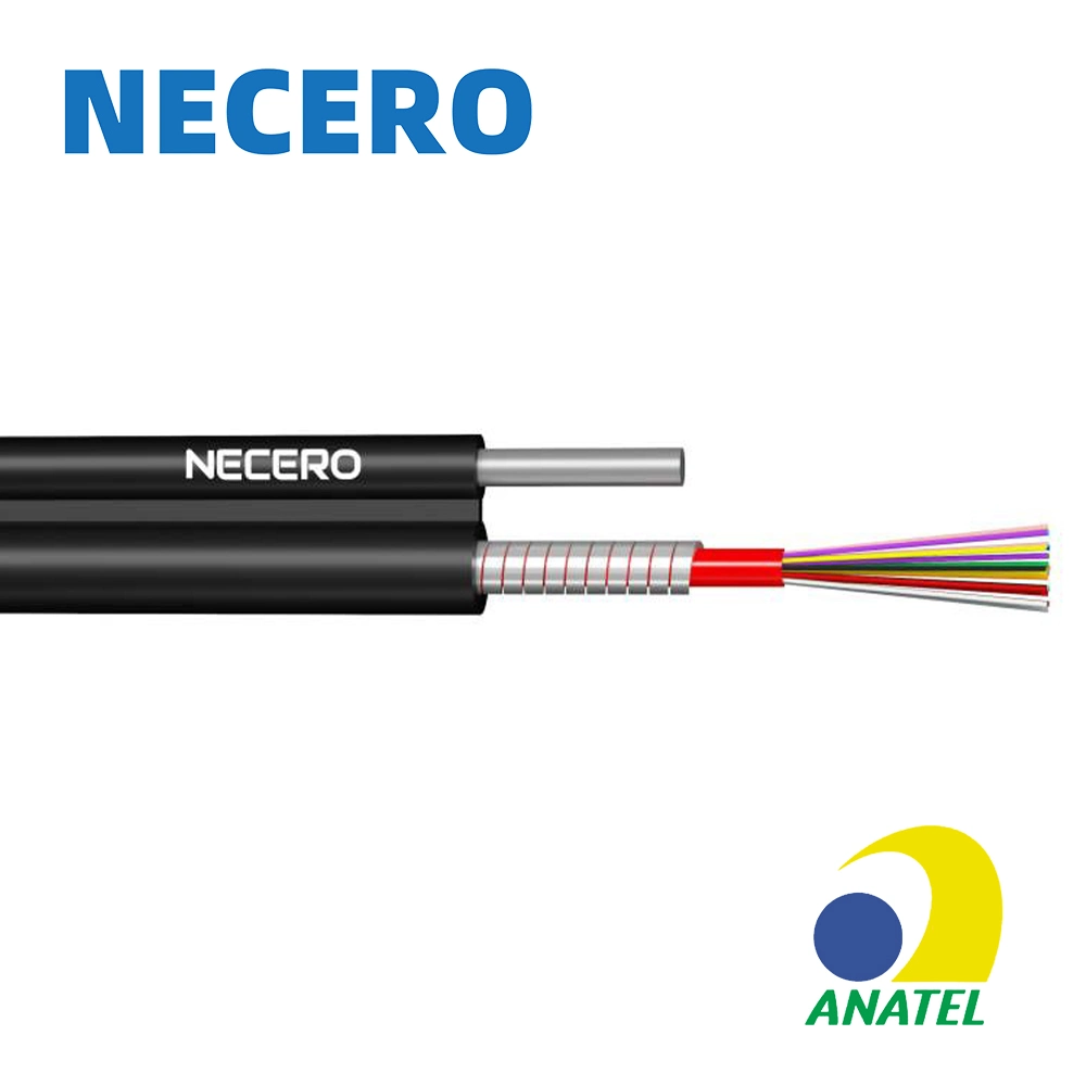 Span 100/200/400m ADSS 6/12/24 Hilos G652D Outdoor Self-Supporting Aerial Fibra Optica ADSS