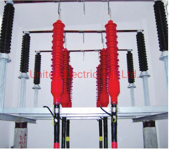 72.5kV, 110kV, 132kV Flexible Silicone Rubber Dry Type Pre-molded Cable Termination