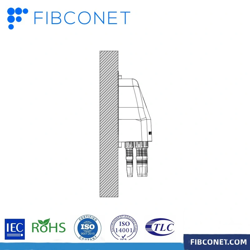 FTTH PC+ABS 1/9 Fiber Optic Cable Termination Distribution Box