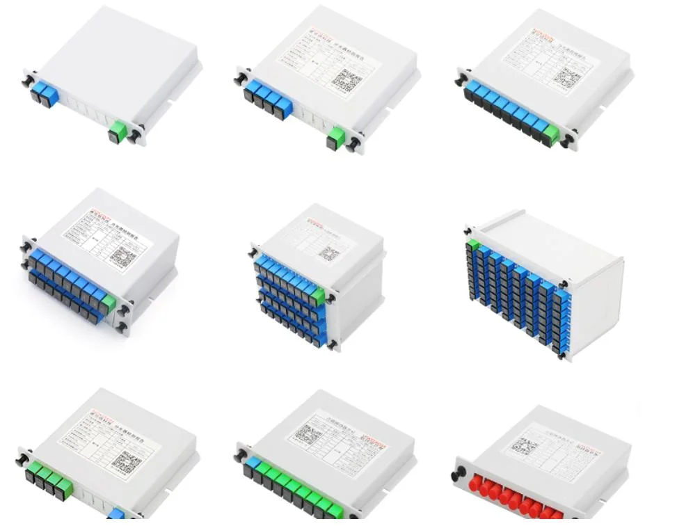 FTTH Optical PLC Splitter 1X8 Sc APC Steel Tube Bare Micro Mini Type Optic Single Mode Fiber PLC Splitter