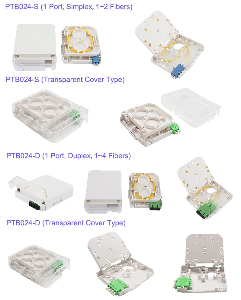 4 Ports 4 Fibers Fiber Optic Cable Termination Box (PTB048)