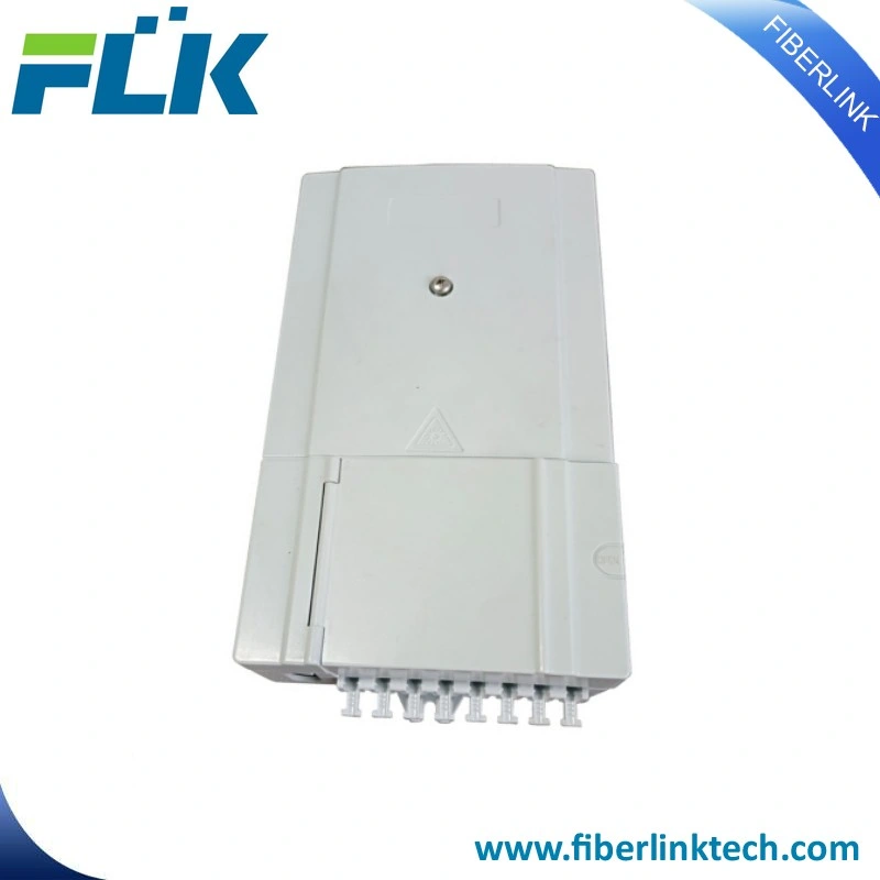 Indoor 1X8 FTTH Ftb Fdb Atb Lockable Flip Cover Fiber Optical Cable 8 Core Distribution Box Fiber Access Terminal Box for FTTX Network System