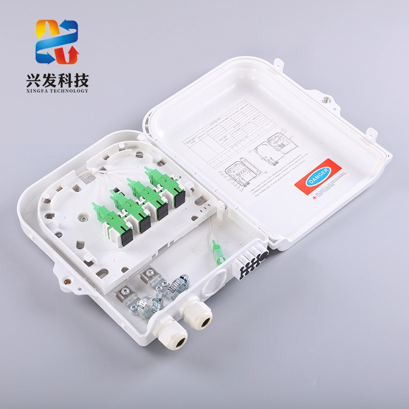 4 8 16 24 Ports IP65 ABS SMC Fdb Nap FTTH Solution Wall Mount Splitter Indoor Outdoor Mini Junction Fiber Optic Cable Distribution Terminal Box