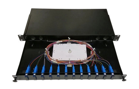 24 Port Slidable Rack Mounted Optic Fiber Patch Panel