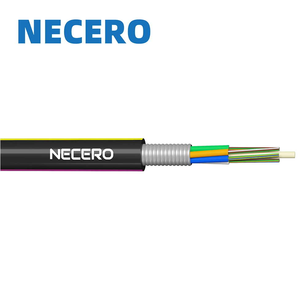 Span 100/200/400m ADSS 6/12/24 Hilos G652D Outdoor Self-Supporting Aerial Fibra Optica ADSS