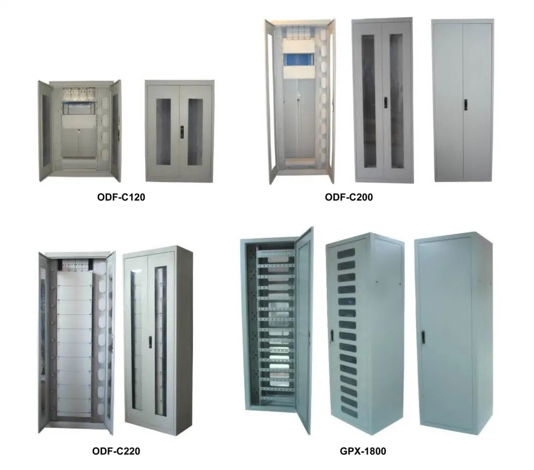 Fiber Optic Cabinet 96/144/288/576 Cores Outdoor Optical Fiber Cross Connection Cabinet