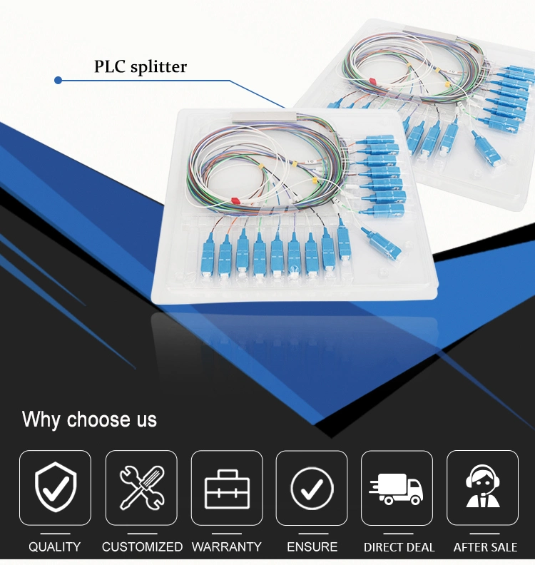 Mini Type Sm 1X16 Sc Upc APC Fiber Optic PLC Splitter