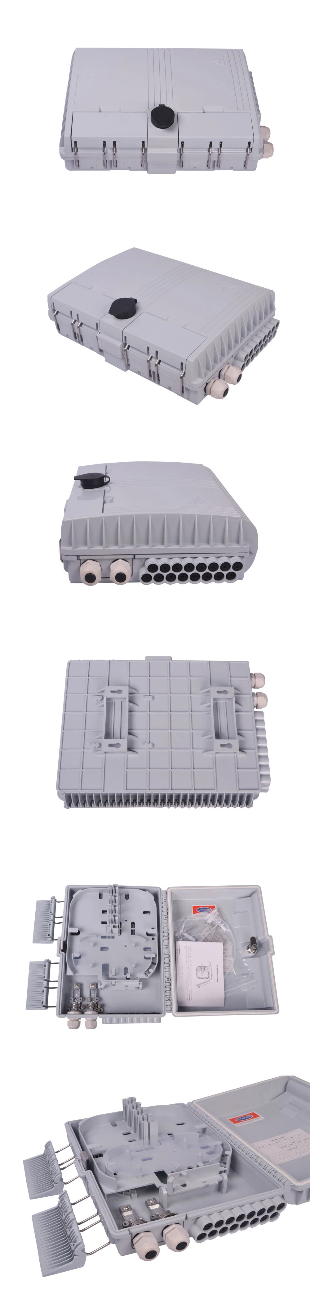 Pole Mounted Gpon Splitter Fiber Termination Box 2 Inlet