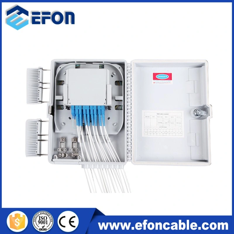 Hot Sale 16 Core Plastic FTTH Outdoor Fiber Optic Terminal Box