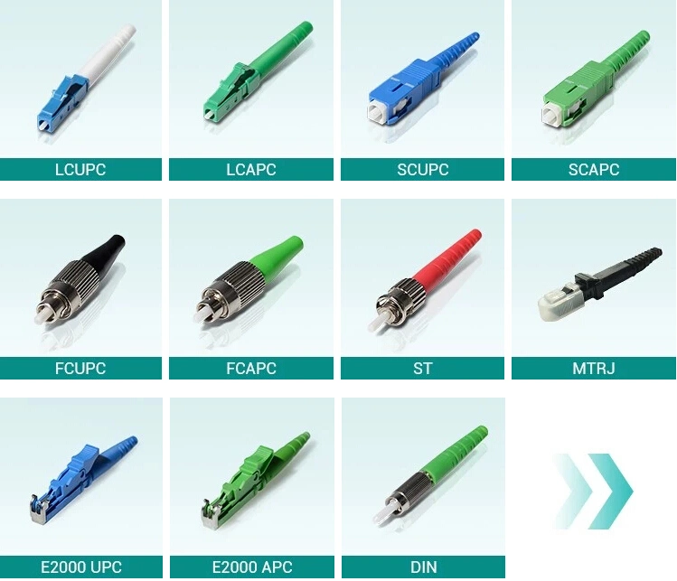 Standard St 0.9mm 2.0mm 3.0mm Simplex Singlemode Multimode Sc APC Upc Fiber Optic Connector