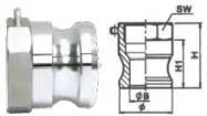 Precision Casting Water/Oil/Fuel/Gas Pipe Fittings Quick Camlock Connection Coupling