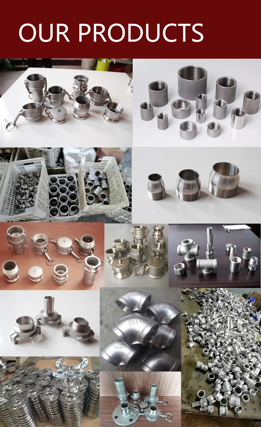 Wholesale Factory Cam&Groove/Stainless Steel/Aluminum/Brass/PP/Nylon/DIN/Autolock/Self-Locking Pipe Fitting Connector Quick Camlock Coupling