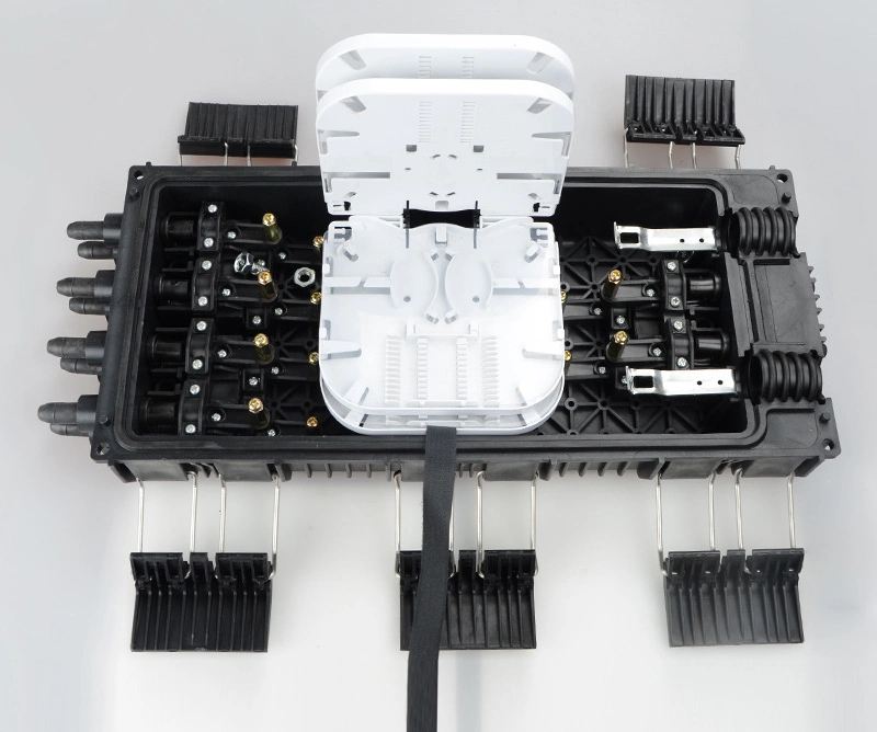 in Line Type Fiber Optic Splicing Closure 12 - 144 Core Fiber Cable Joint Box