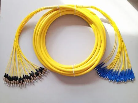 Multi-Cores 12 Cores Distribution Breakout Fiber Optical Patch Cord