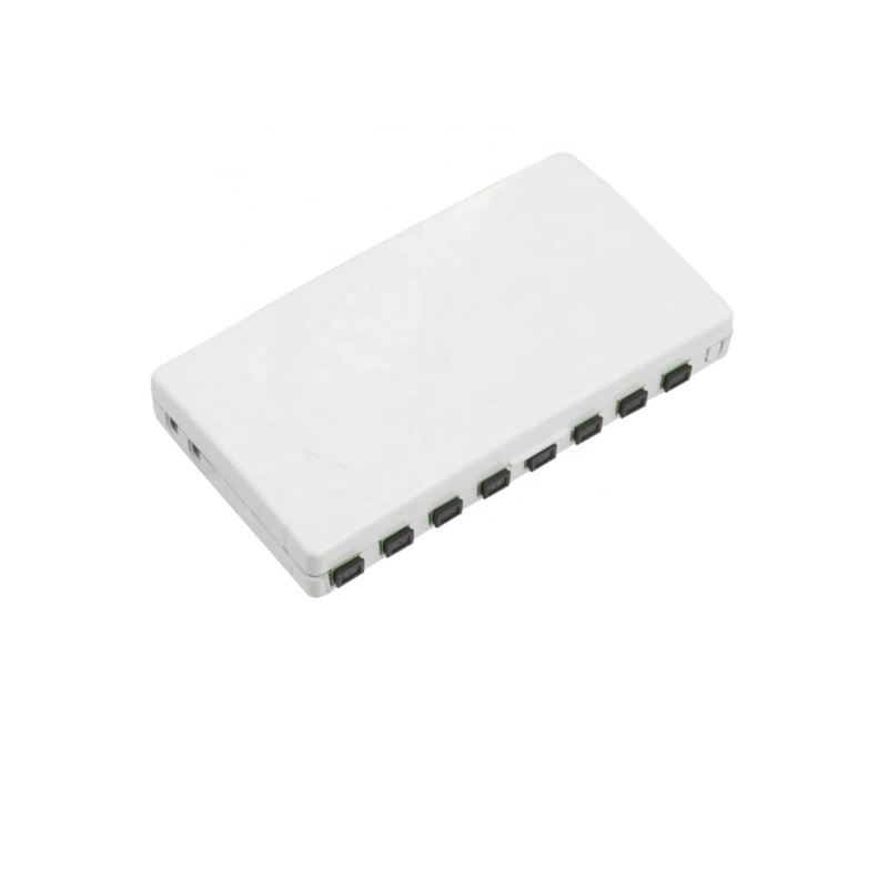 1 2 Core Single Port Small Indoor Plastic Fiber Optic Junction Box FTTH Indoor Joint Box Fiber Optic Terminal Box