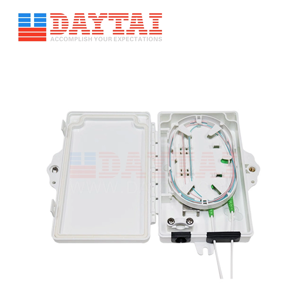 Indoor/Outdoor FTTH 2 Cores Fiber Optic Distribution Box Termination Box