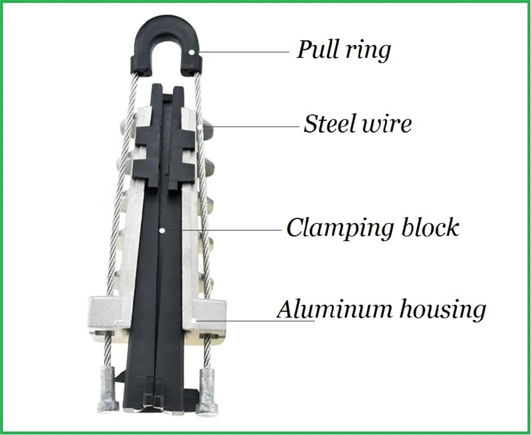 PAL Series 1kv 16-150mm&sup2; Aluminum Alloy Strain Clamp for Optical Cable Cable Conductor Tensioner