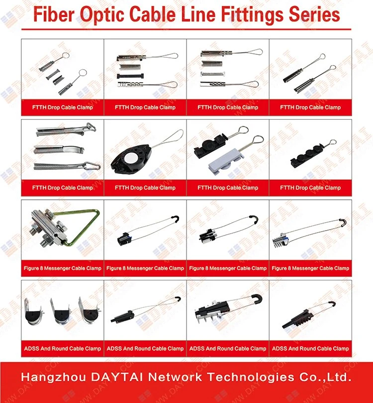 Plastic and Stainless Steel Material High Tension Cable Clamp