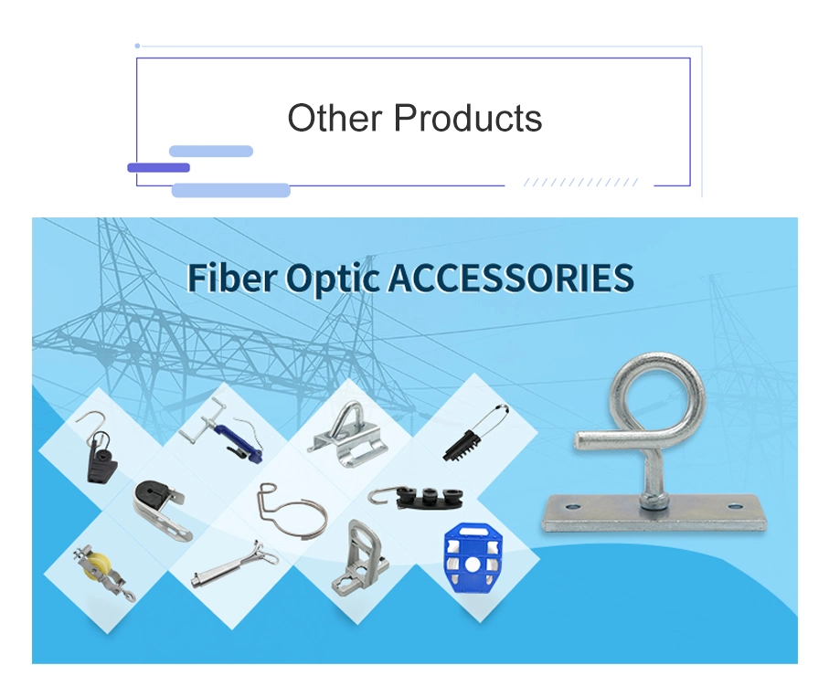 FTTH C-Type Hook Drop Cable Wire Clamp for Fiber Optic Cable Accessories