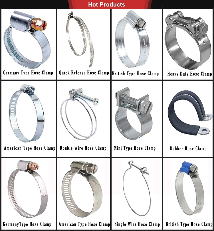 High Quality Cable Clamp Stainless Steel Germany Type Hose Clamp