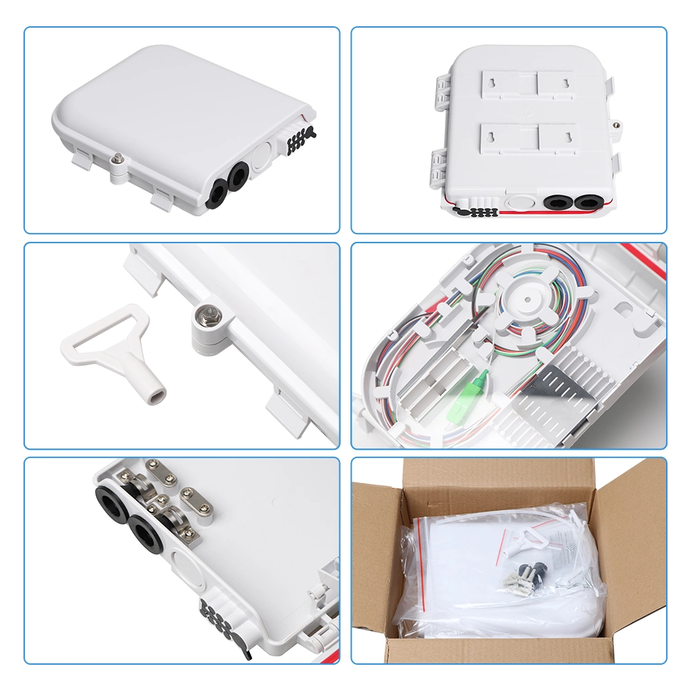 ABS+PC Optical Distribution 1X8 FTTH Optic Fiber Termination Box 5%off