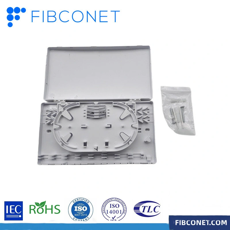 FTTH Fiber Optic Wall-Mounted Type Desk Top Small Distribution Box 8 Sc LC Ports Mini Terminal Box