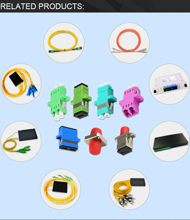 Multi-Cores 12 Cores Distribution Breakout Fiber Optical Patch Cord