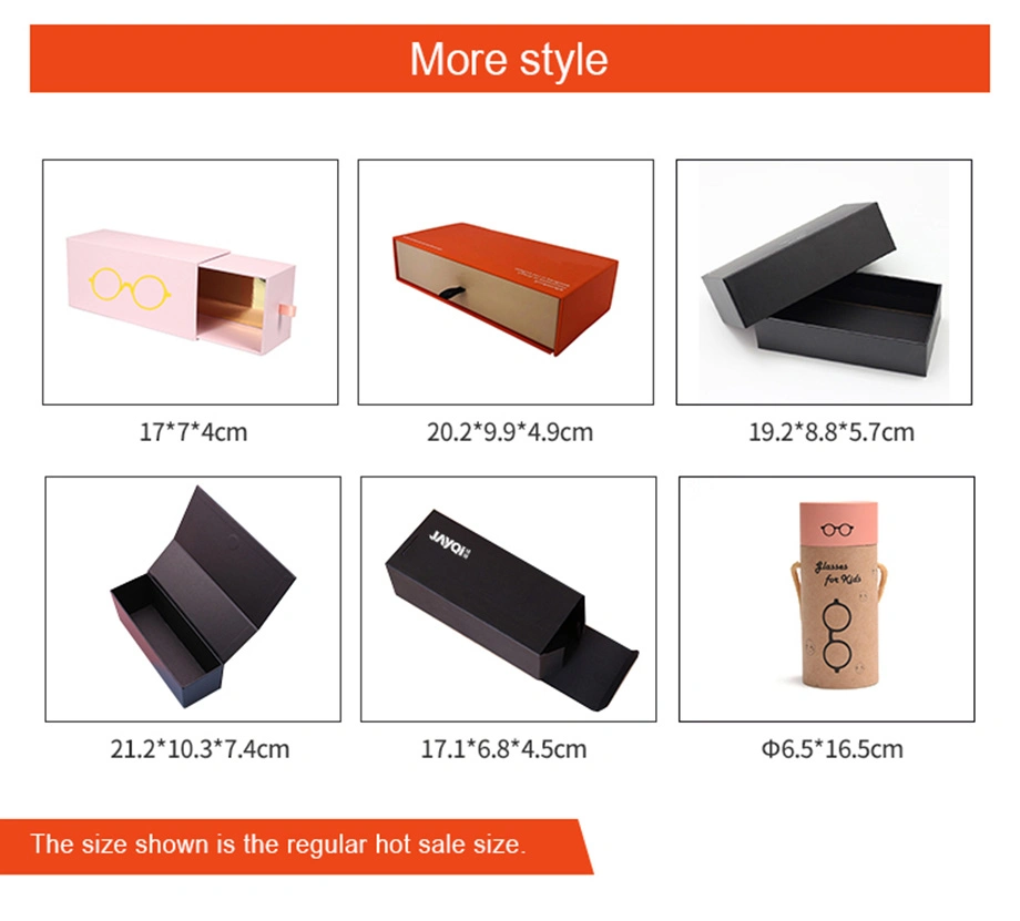 Hot Sale Fashion Custom Leather Optical Glasses Sunglasses Case